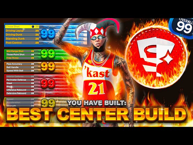 BEST OVERPOWERED CENTER BUILD IN NBA 2K24! THIS IS THE BEST BUILD ON 2K24!