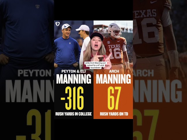 Is Arch Manning Already BETTER Than Peyton & Eli?