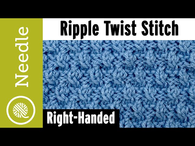 How to Knit Ripple Twist Stitch for Beginners