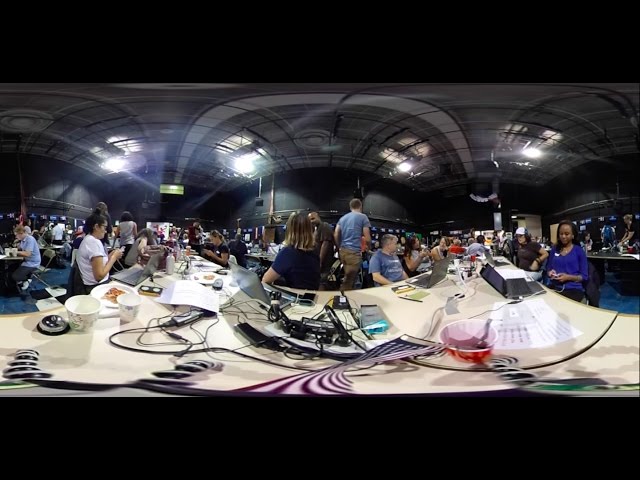 360 view inside Clinton's campaign headquarters in San Francisco before polls close