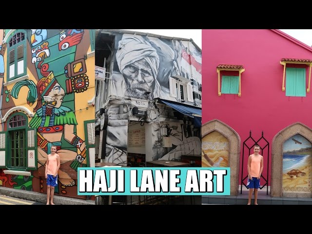 Amazing street art Haji Lane, Arab Quarter | Singapore vlog