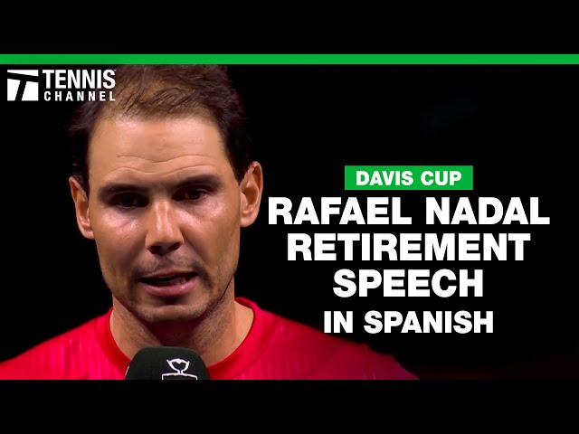 Rafael Nadal Says Goodbye to Professional Tennis in Malaga | 2024 Davis Cup Finals