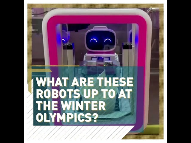 What are these robots up to at the winter Olympics?