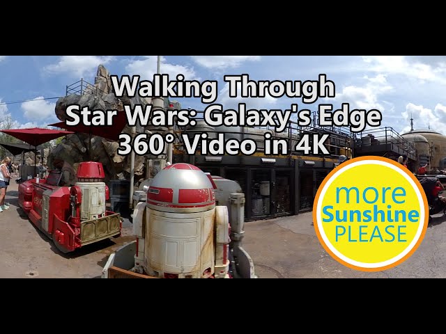 Walking Around Star Wars: Galaxy's Edge - a 360° Video in 4K