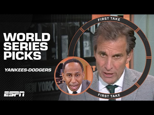 WORLD SERIES PREDICTIONS ⚾ Stephen A. & Mad Dog make Yankees vs. Dodgers picks | First Take