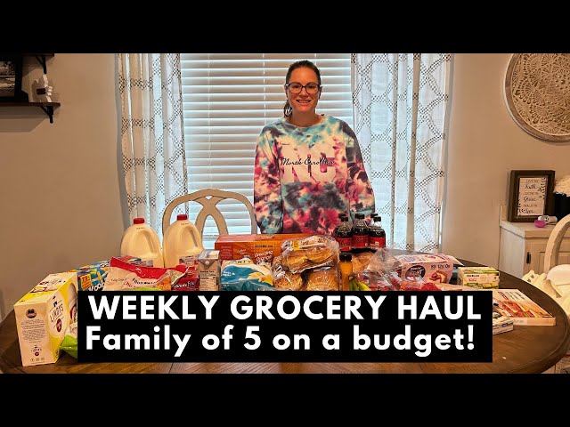 Weekly Grocery Haul for a family of 5 on a budget! Last haul of October!