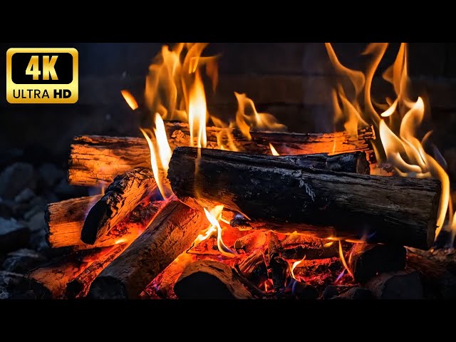 🔥 The Best Burning Fireplace Ambience with Relaxing Crackles and Glowing Logs for Christmas V1