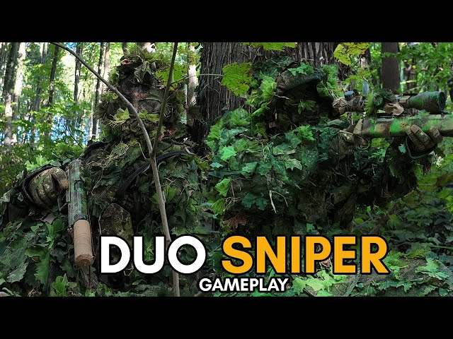 Double Trouble: Ghillie Sniper Action Gameplay! (Airsoft Sniper)