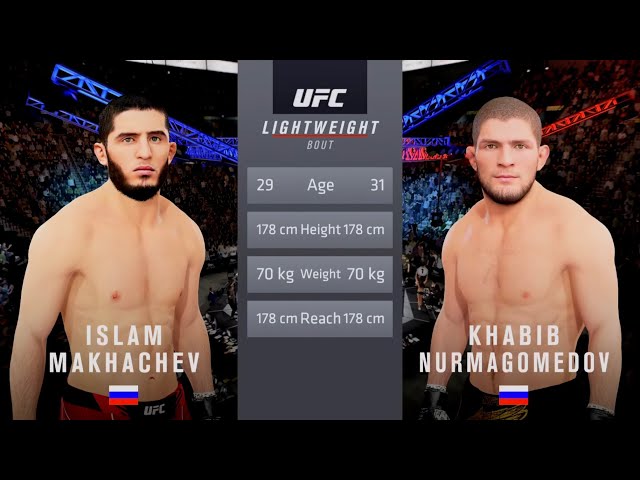 🔥UFC4 - Islam Makhachev vs Khabib Nurmagomedov : UFC Lightweight Main Event Dec 04, 2023