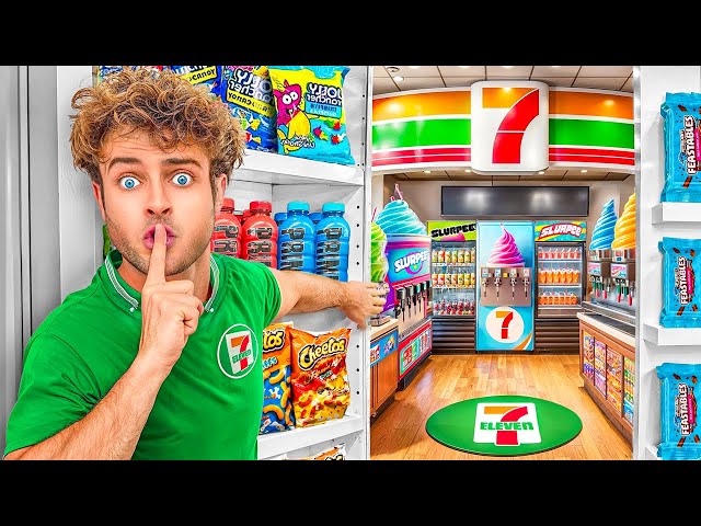 I Built a SECRET 7-11 in My Room!