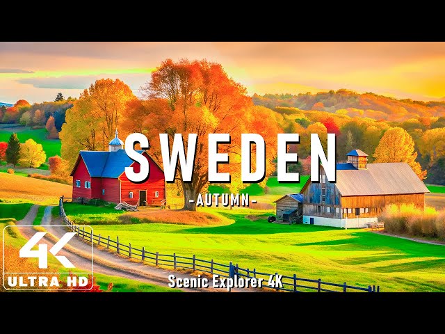 Sweden Autumn 4K - Immerse in the Golden Forests and Tranquil Beauty of Swedish Fall