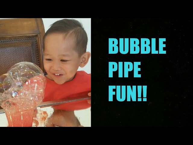 Kid Playtime! Make your own bubbles | Family fun | Bubble Pipe Experiment!