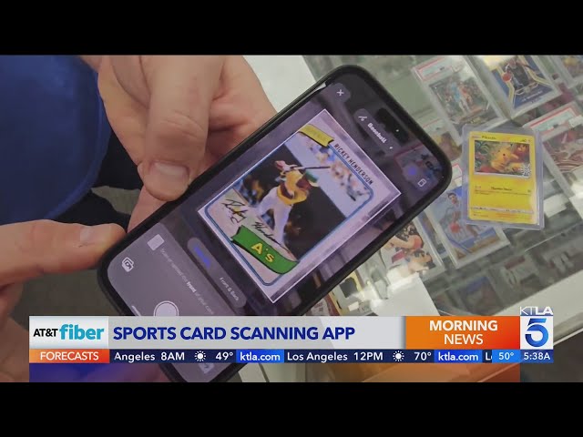 Scan baseball cards with this app to reveal their value instantly!