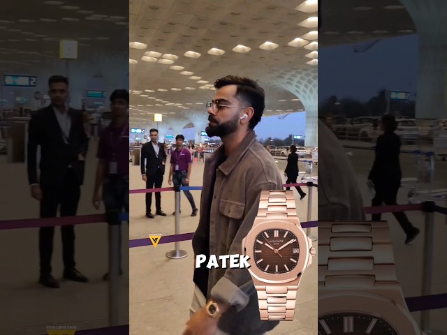 Indian cricketer Virat Kohli Spotted at Mumbai Airport Wearing Patek Philippe Nautilus 5711/1r Watch