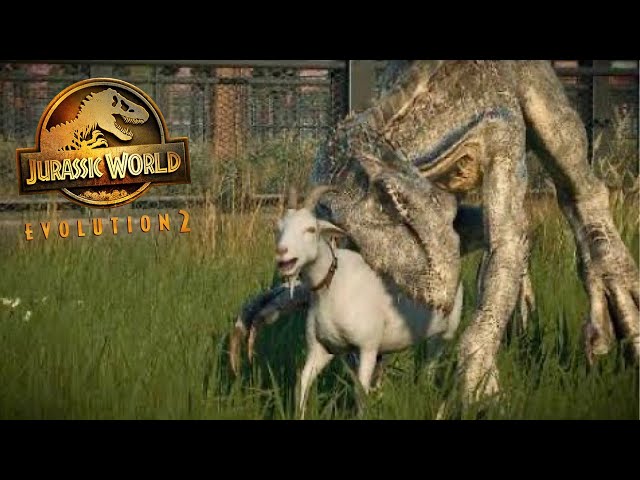 GOAT VS. EVERYTHING!!! All Carnivore Goat Animations | Jurassic World Evolution 2