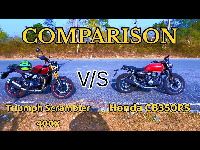 Detailed Comparison: Triumph Scrambler 400X v/s Honda CB 350 RS