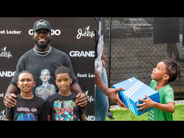 Recap: Carl Granderson's Back to School Shoe Drive | New Orleans Saints