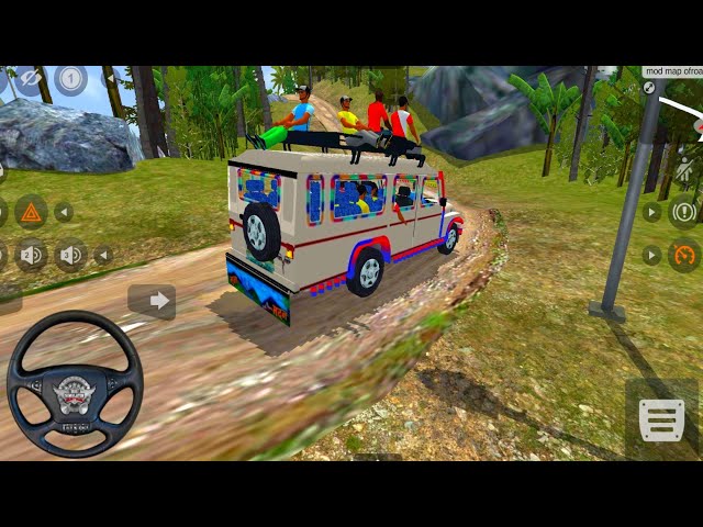 Mahindra Bolero off road  pickup passanger driving l bus simulator indonesia