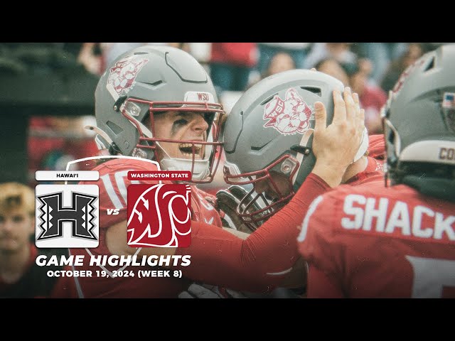 Washington State vs. Hawai’i Highlights | 2024 Pac-12 Football