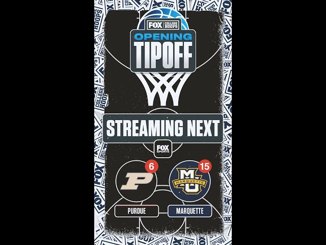 Purdue vs. Marquette | Opening Tip-Off | CBB on FOX