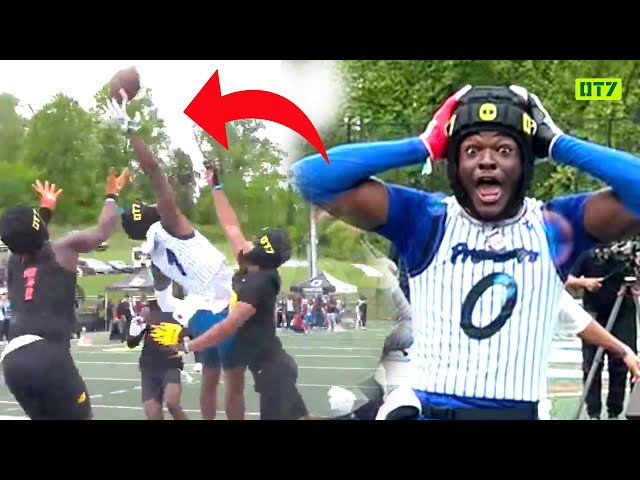 THE CRAZIEST 7ON7 HAIL MARY OF ALL TIME!! DEESTROYING & AJ GREENE'S TEAM WENT CRAZY 😱