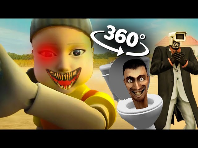 Skibidi Toilet in SQUID GAME | 360° VR | 8K |