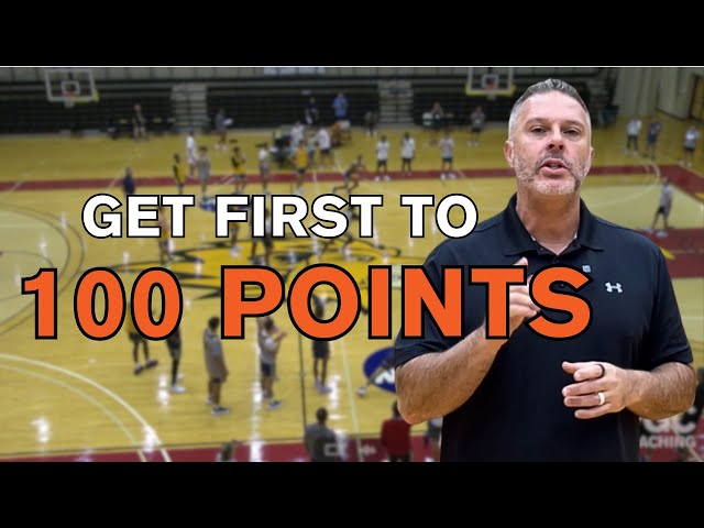 "100 Point"  Basketball Team Shooting Drill