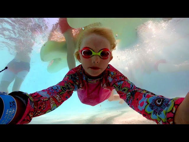 Flying in the Lazy River at Schlitterbahn