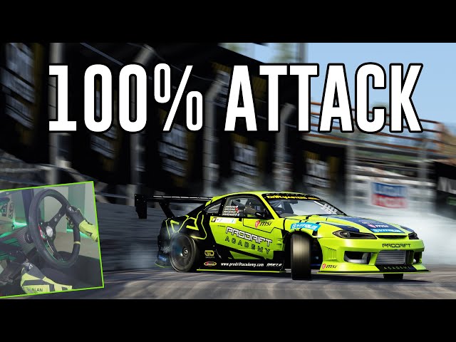 Attacking Drift Masters Virtual Championship Riga ONBOARD - Assetto Corsa