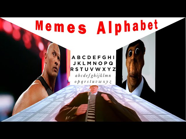 Cursed Brainrot Alphabet song | with memes #brainrot #memes