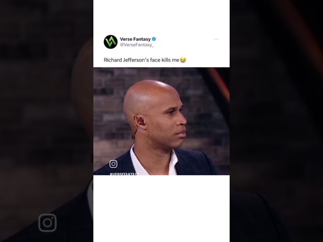 Richard Jefferson gets ROASTED (via @VerseFantasy/IG)