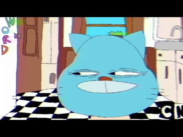 Darwin eats Gumball's cereal