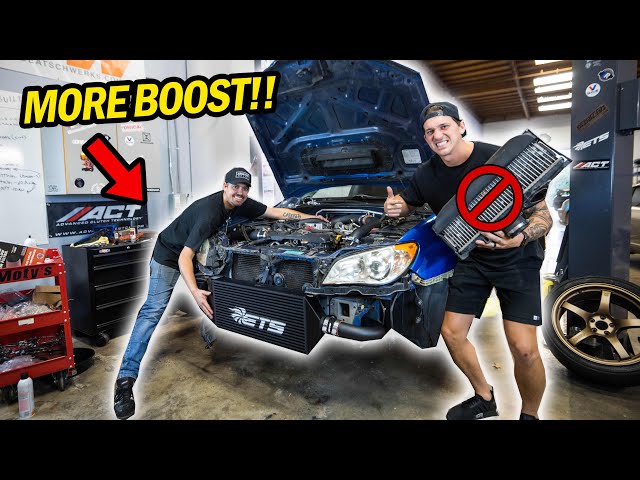 WRX Gets a HUGE ETS Front Mount Intercooler! | Building the PERFECT Hawkey WRX ep. 3