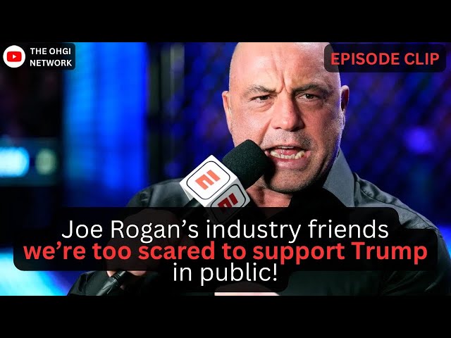 Joe Rogan exposes his cowardly friends for not having courage to support Trump in public!