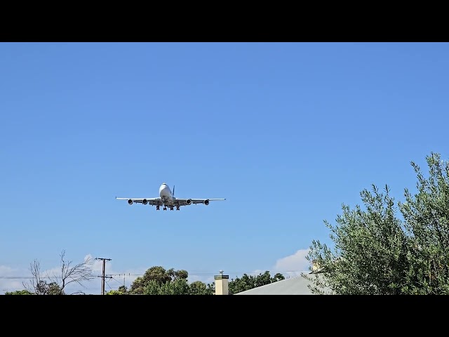 Slow Motion to Full Speed Atlas Air 747  Burma the Elephant onboard  Auckland-Adelaide-Monarto Zoo