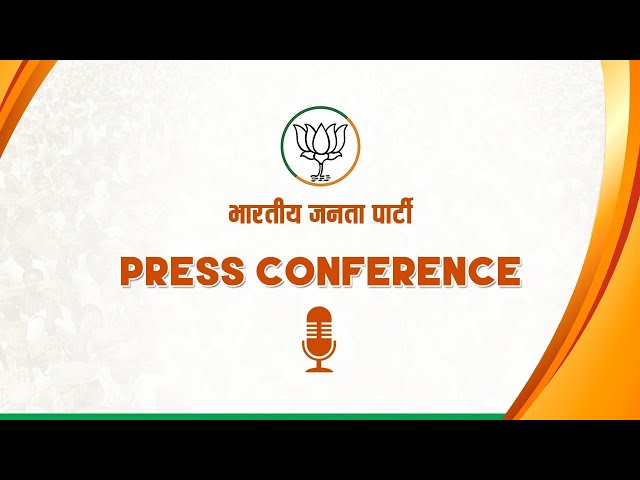 BJP National Spokesperson Dr. Sudhanshu Trivedi addresses a press conference at BJP hq in New Delhi