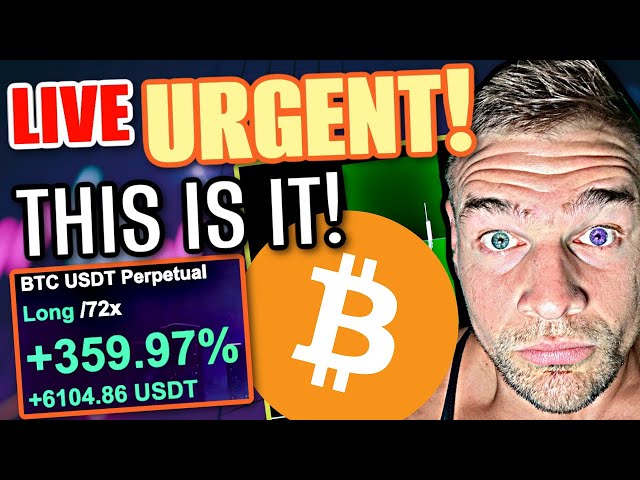 LIVE TRADING! NY Open! MOST IMPORTANT DAY IN BITCOIN HISTORY!!!! ($130,000.00 PROFIT for now lol)