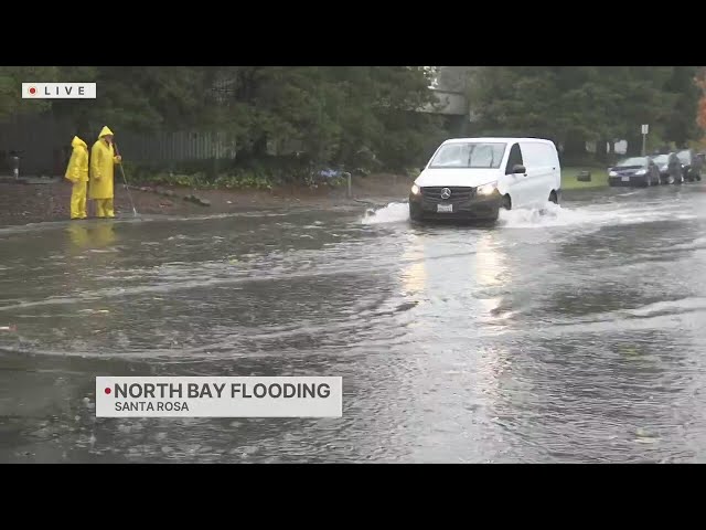 Crews respond to localized flooding in Santa Rosa