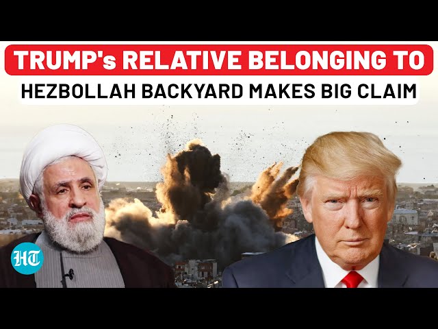 Trump's Relative From Hezbollah Backyard Makes Big Claim Amid His 'End War' Message To Israel | USA