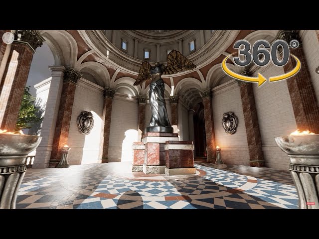 360° VR Peaceful Sun Temple Ambience for Relaxation, Meditation and Sleep