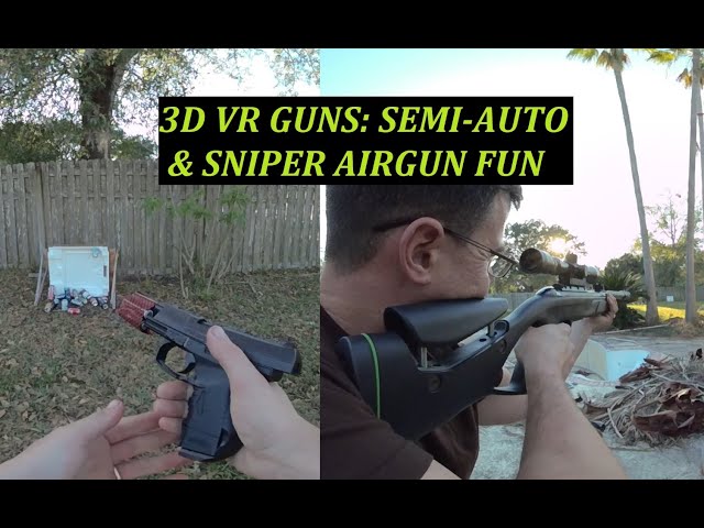 3D VR Guns: Semi-Auto & Sniper Airgun Fun