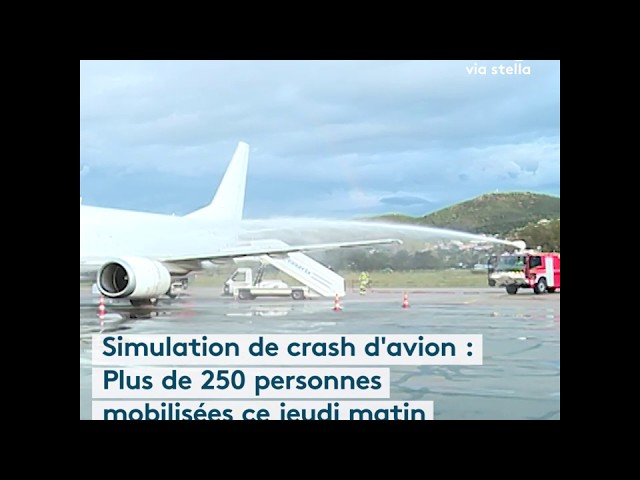 Ajaccio : une simulation de crash d'avion grandeur nature pour tester et entraîner les secours