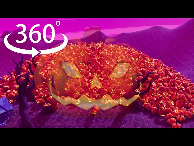 50,000 Jack-O'-Lanterns in the Graveyard/VR360/4K