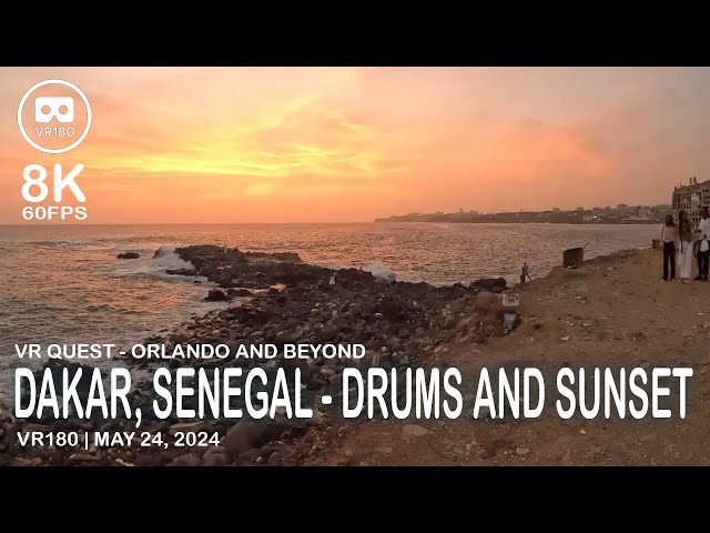 Dakar, Senegal - Drums and Sunset - VR180 8K 60FPS