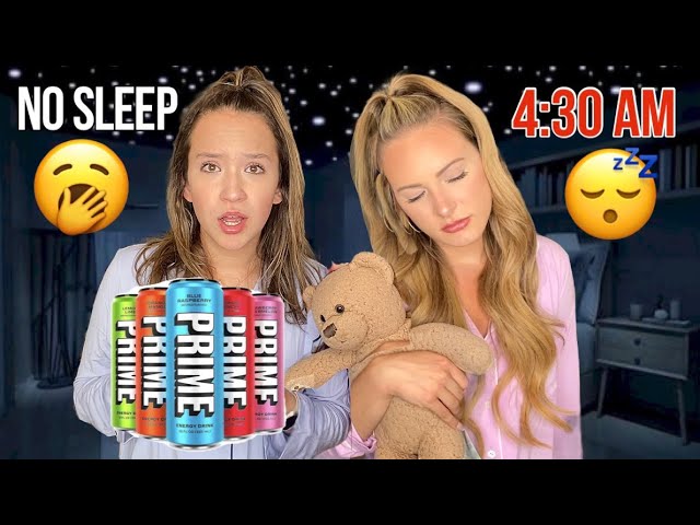 KAYLA & KALLI PULL AN ALL-NIGHTER 🌙🥱🧸🍿*EXTREME SLEEPOVER CHALLENGE*