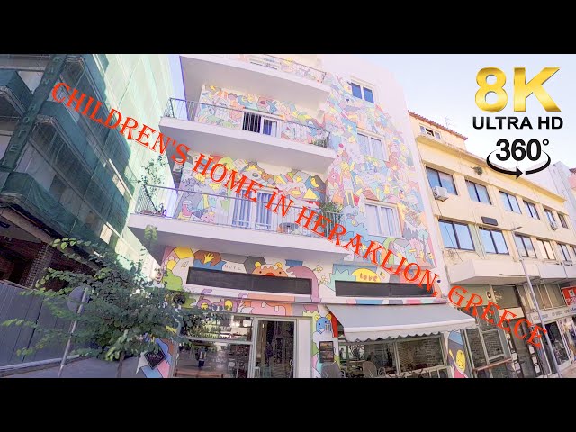 360° 8K Virtual Tour of Crete's Children's Home in Heraklion, Greece Walking Tour