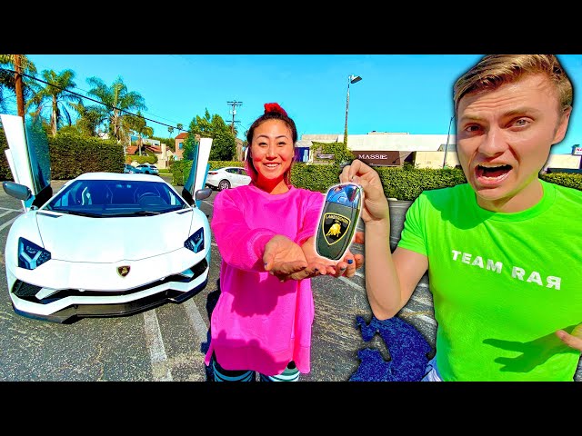 Teaching Ex Girlfriend to drive Lamborghini Aventador (Gone Wrong)