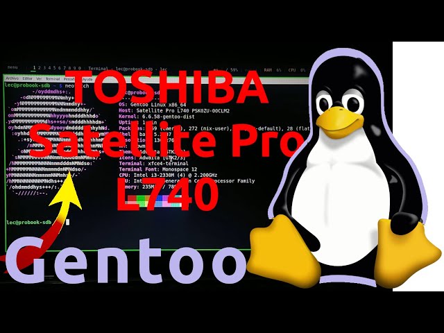 Gentoo Linux - Desempeño Real sin cortes en Portátil Antiguo del año 2013