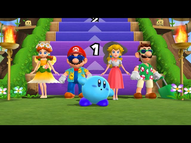 Mario Party 9 - Step It Up Daisy Vs Mario Vs Peach Vs Luigi (Master CPU)