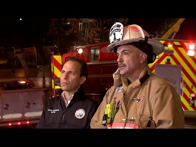 Officials give update after worker rescued from rubble in downtown Louisville